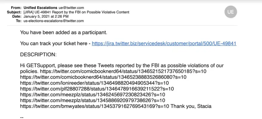 The government in a Jira ticket?